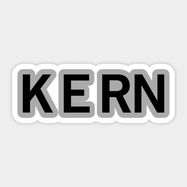 Kern Sticker by hamiltonarts